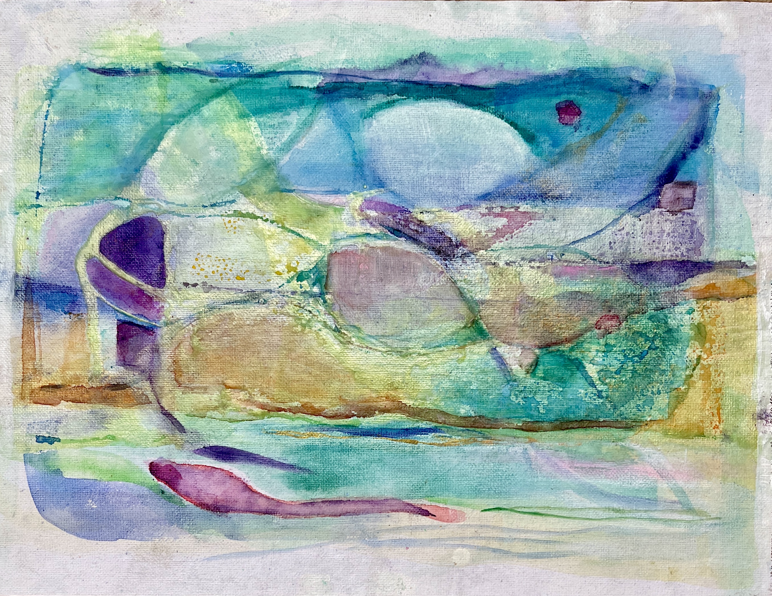 BY THE SEA - Watercolor on canvas paper | 15 x 12 inches | $195